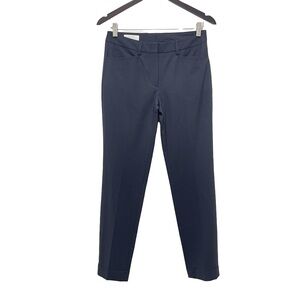 Incotex Slowear Flat Front Stretch Wool Blend Navy Trousers  Size EU 40 US 8